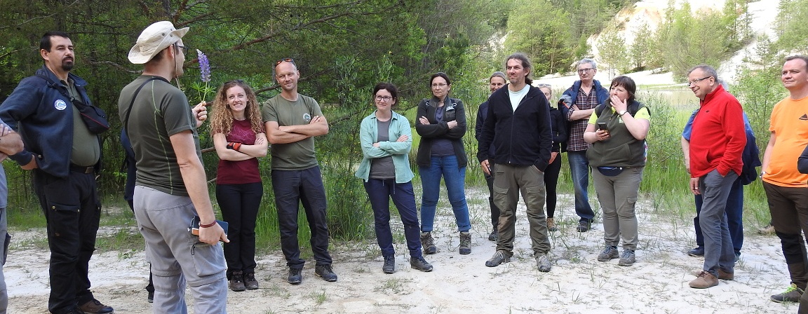 Participants of excursion to Seč quarry.
