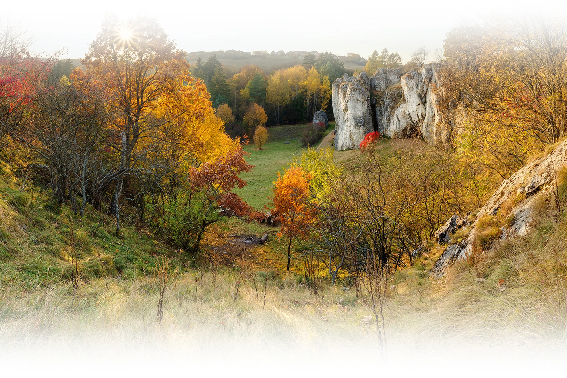 Moravský kras na podzim.